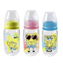 Botol PP SP Round 120 ml SO  Edisi Spongebob