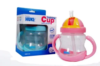 Baby Care Training With Straw 240 ML 1 cif001_pink