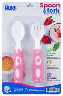 Baby Care Spoon and Fork Set 3 spoon_fork__pink_copy